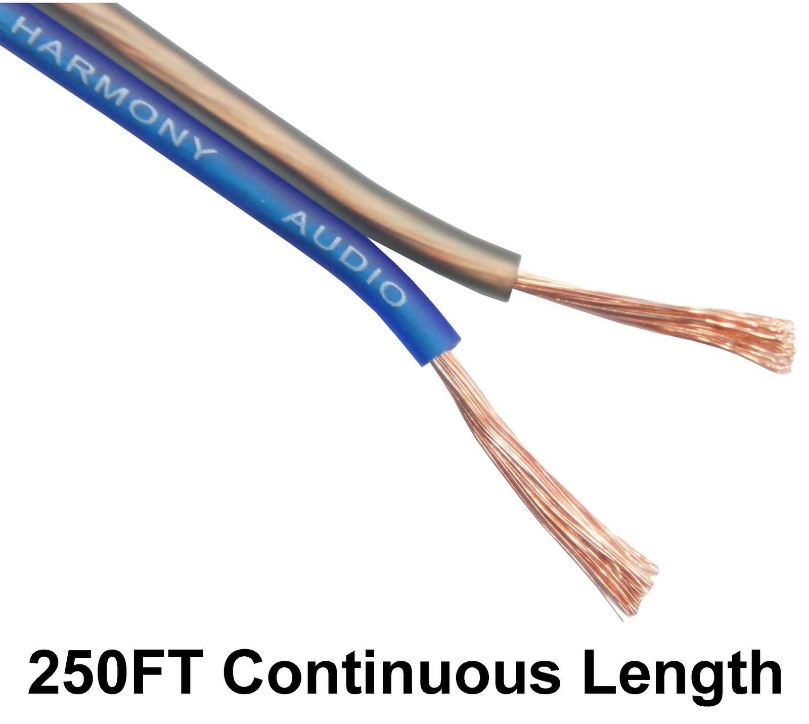 Harmony Audio 16 Gauge CCA Car Home Stereo Blue Speaker Wire Cable 250 Feet New
