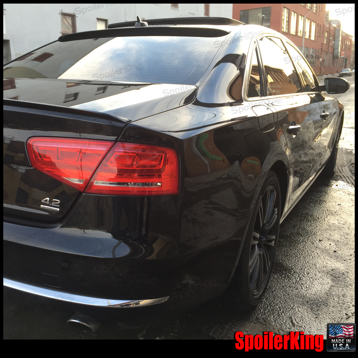SpoilerKing Roof Spoiler & Trunk Wing Combo 284R/244L Fits: Audi A8/S8/A8L 10-17 SpoilerKing Roof Spoiler & Trunk Wing Combo 284R/244L Fits: Audi A8/S8/A8L 10-17