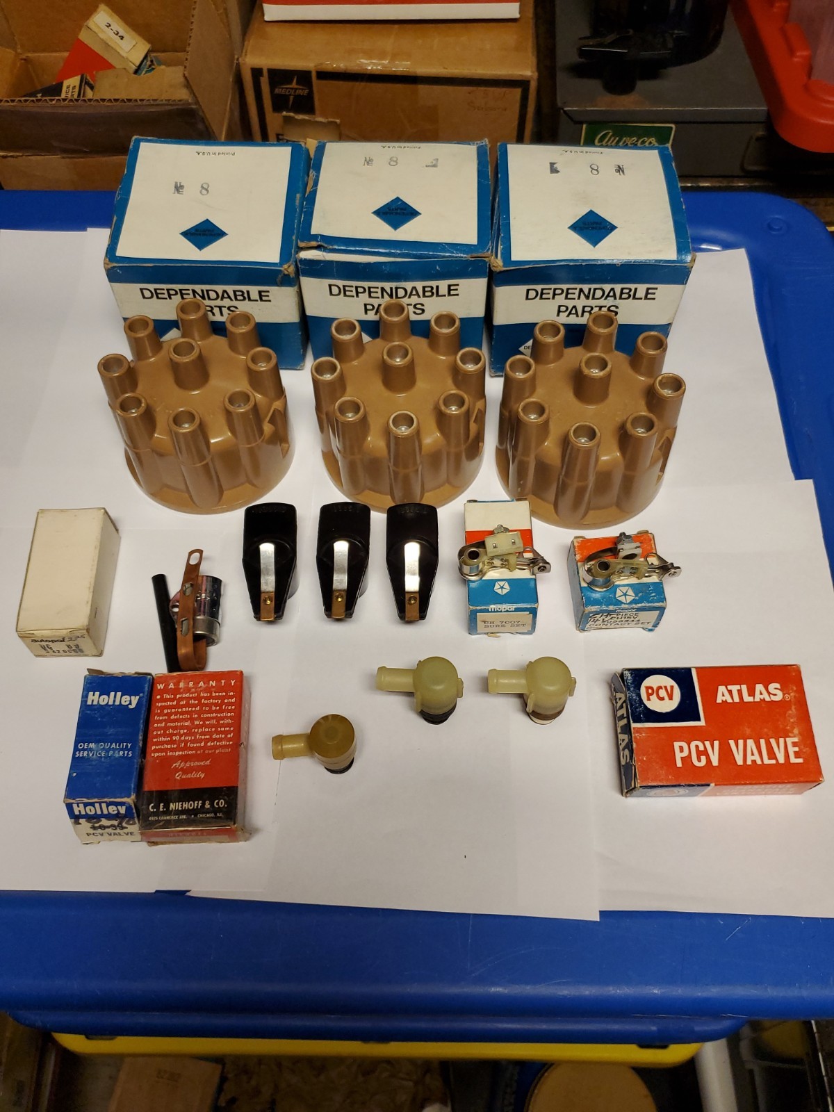 1970-1971,DODGE,PLYMOUTH V8 340-383-440 TAN DISTRIBUTOR CAPS,ROTORS,PCV, SINGLE 1970-1971,DODGE,PLYMOUTH V8 340-383-440 TAN DISTRIBUTOR CAPS,ROTORS,PCV, SINGLE