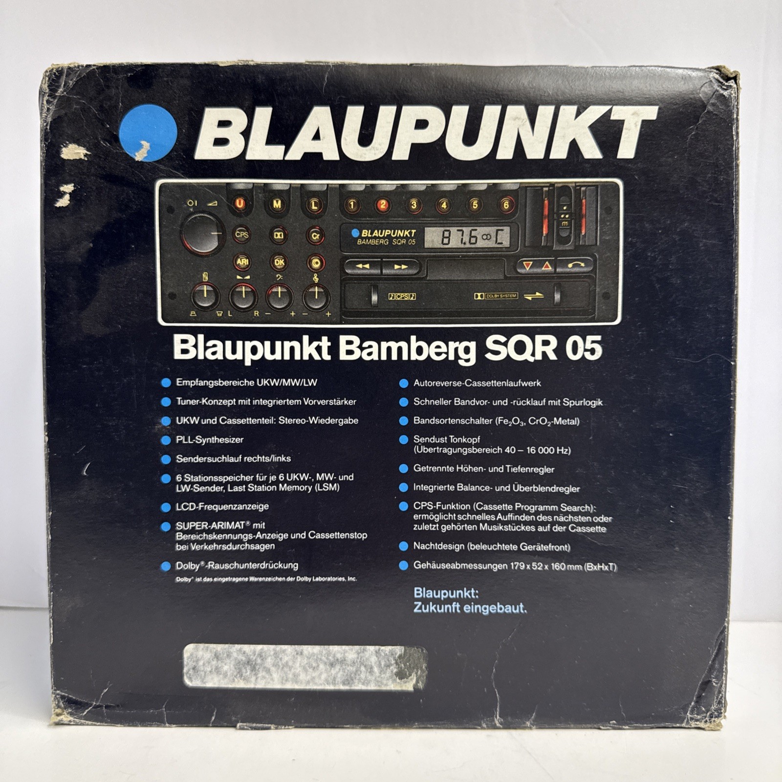Blaupunkt New York SQR 05 SQR05 Cassette Radio Porsche - New In Box - Blaupunkt New York SQR 05 SQR05 Cassette Radio Porsche - New In Box -