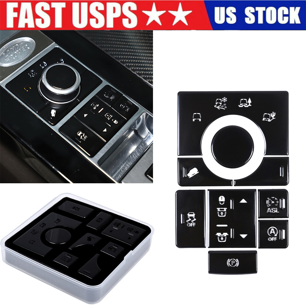 For Range Rover Sport 2014-16 Black Alloy Console Terrain Mode Button Cover