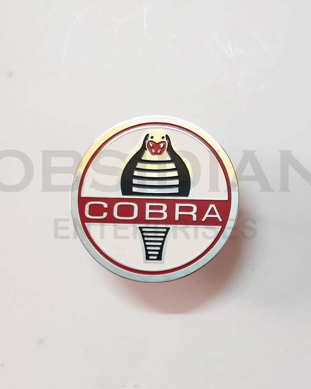 Hi Quality Heavy Brass Chrome Vintage Classic Shelby Cobra Hood/Trunk Badge