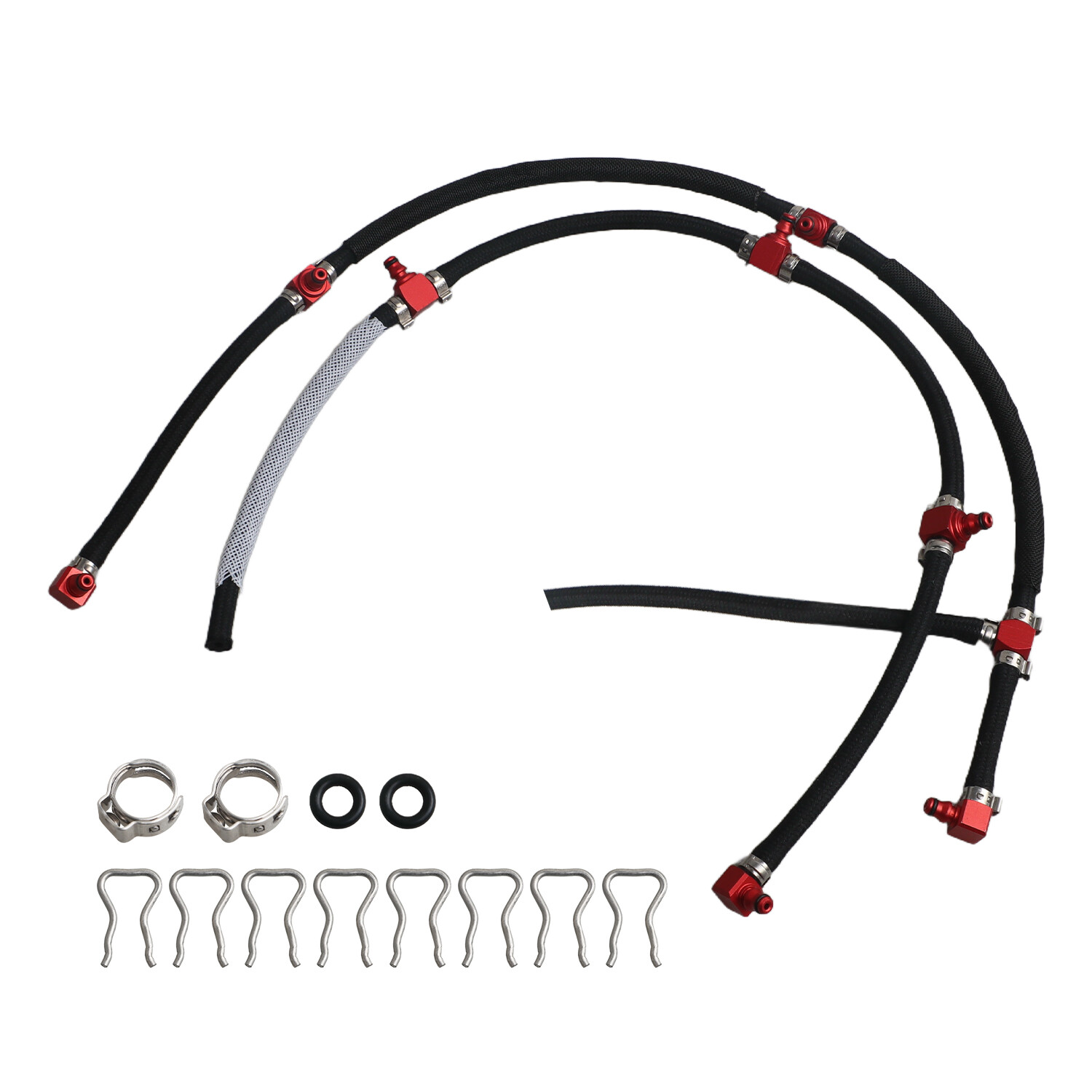Pair of Fuel Injector Return Line Kits for 2004.5-2010 Duramax 6.6L LLY LBZ LMM
