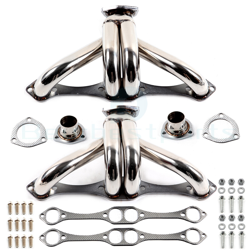 FOR CHEVY SMALL BLOCK HUGGER 327 305 350 STAINLESS STEEL HEADER MANIFOLD