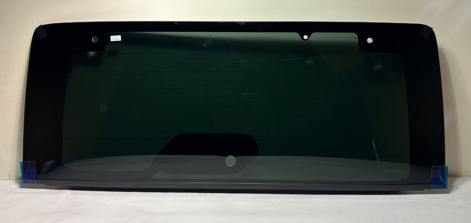 Fit: 2019-2025 Jeep Wrangler Back Window Rear Glass Heated with Molding