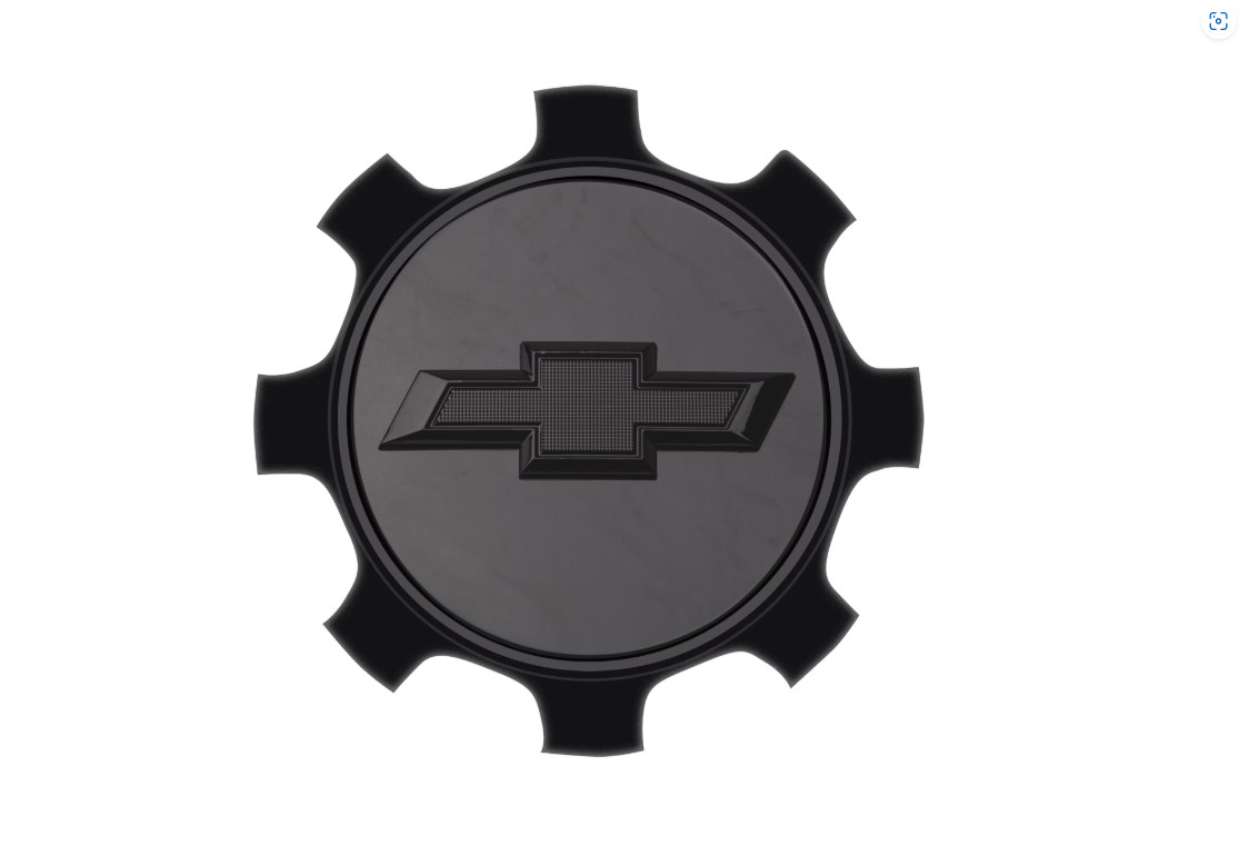 2020-2027 Chevrolet Silverado 2500 3500 Center Cap Black Bowtie Logo 84465267 OE