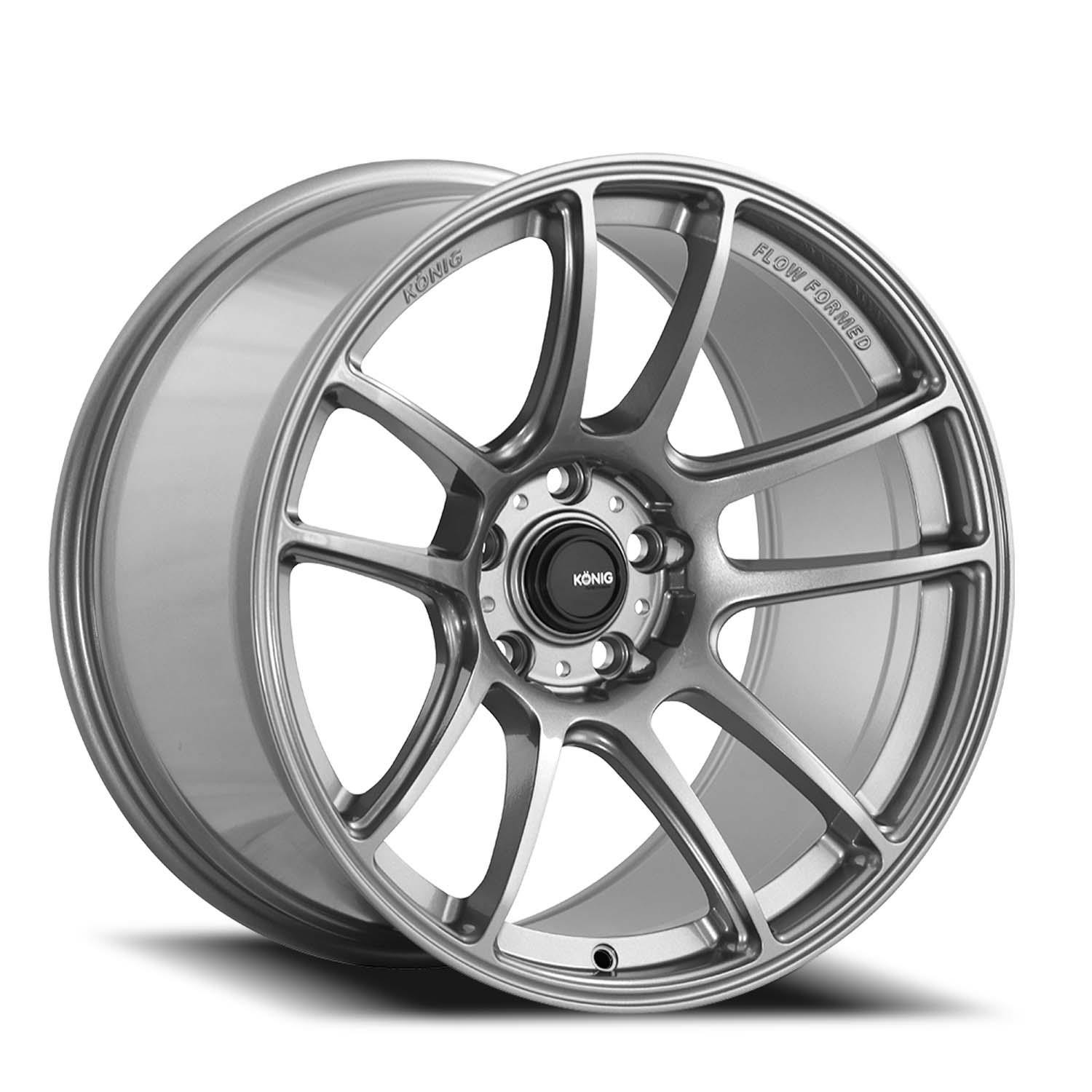 1 New 18x8.5 Konig Heliogram Titanium Metallic 5X114.3 ET42 wheel/rim