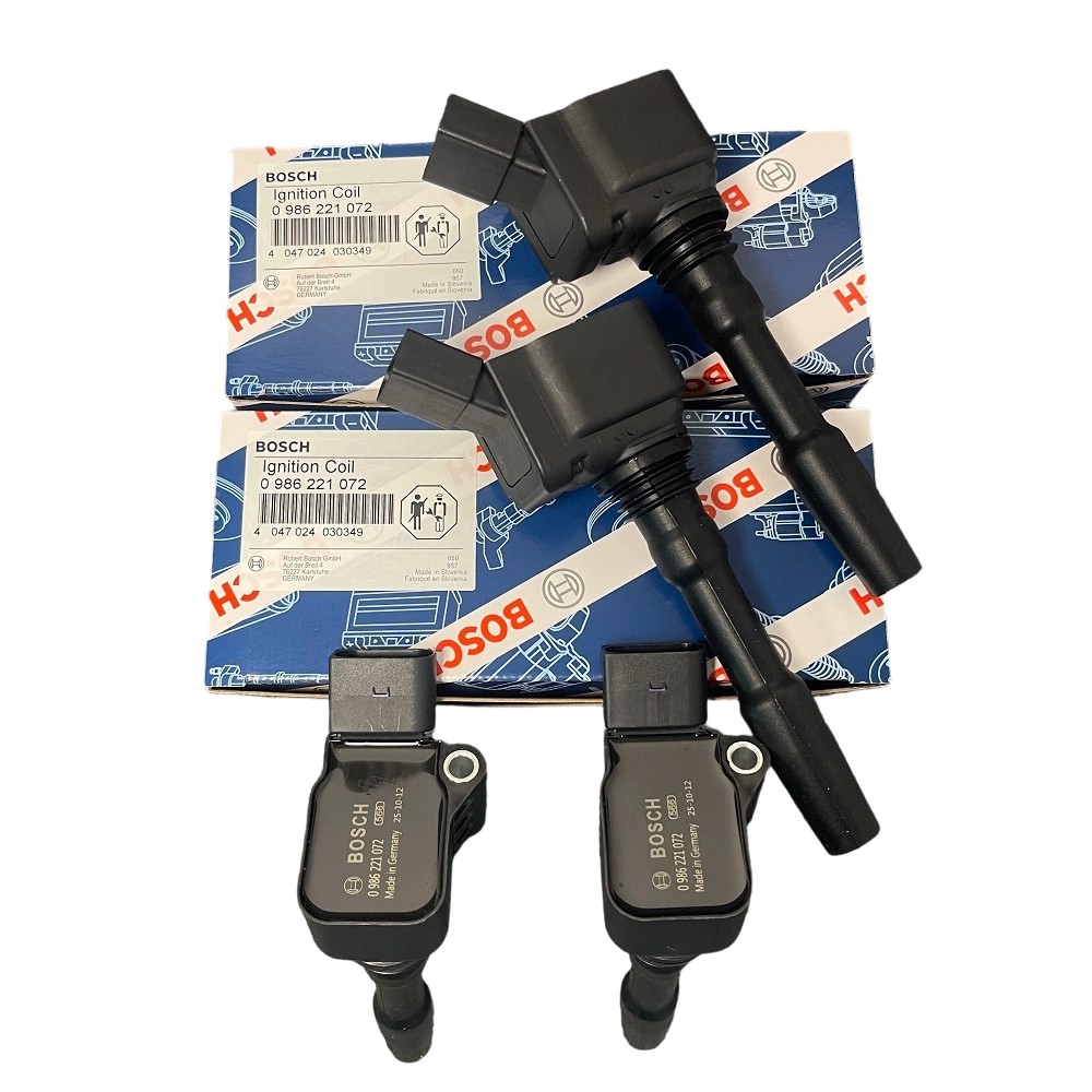 4X Ignition Coil 0986221072 Bosch For Audi Porsche A3 A4 VW PASSAT 06H905110P