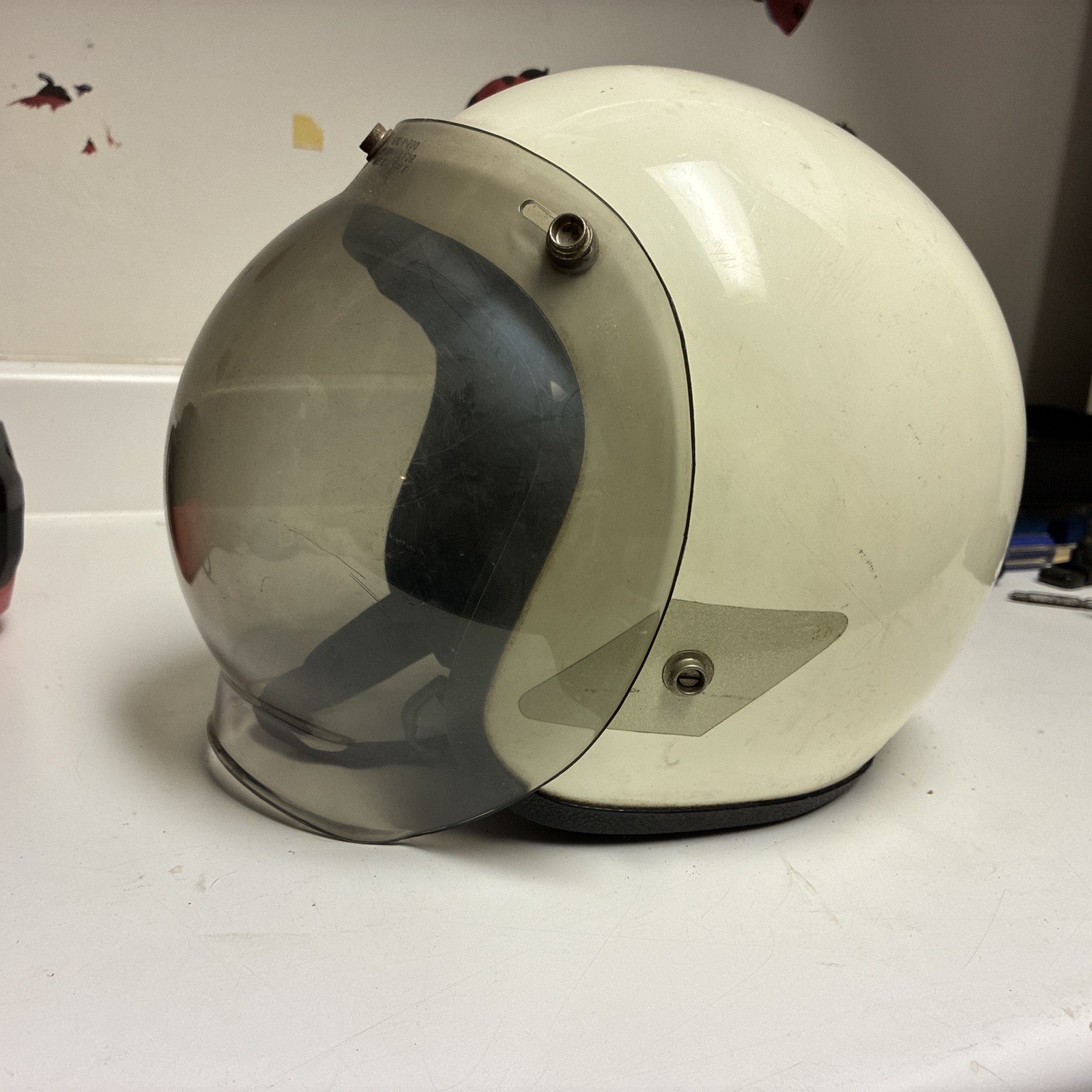 1960\'s vintage keystone Helmet McHal? Buco? BELL? Motorcycle Car Race racing 1960\'s vintage keystone Helmet McHal? Buco? BELL? Motorcycle Car Race racing