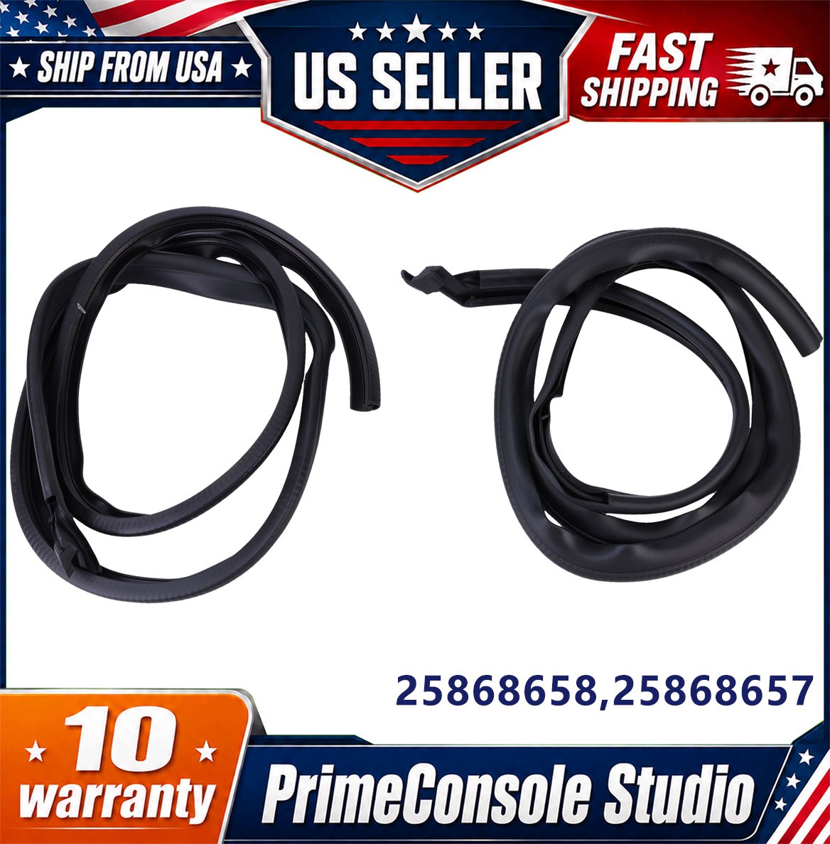 Left+Right Door Weatherstrip 25868657 25868658 For Hummer H2 2003-2009 NEW