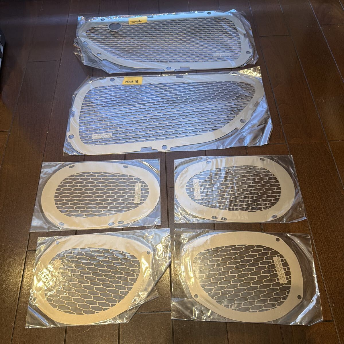 Ferrari 360 Modena Spider HAGEMANN Titanium Front Side Mesh Grille Set NOS