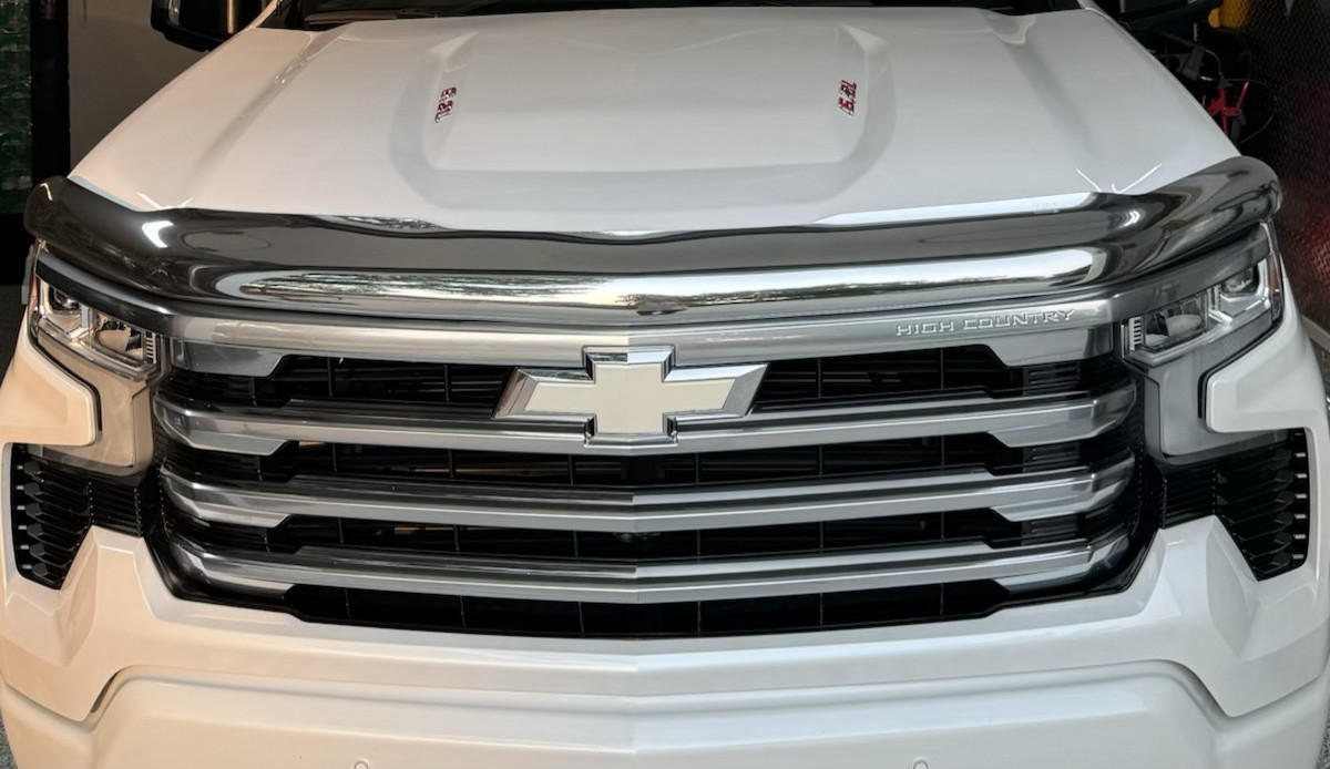 Chrome Bugflector Hood Protector Bug Shield Deflector for 19-2025 Silverado 1500