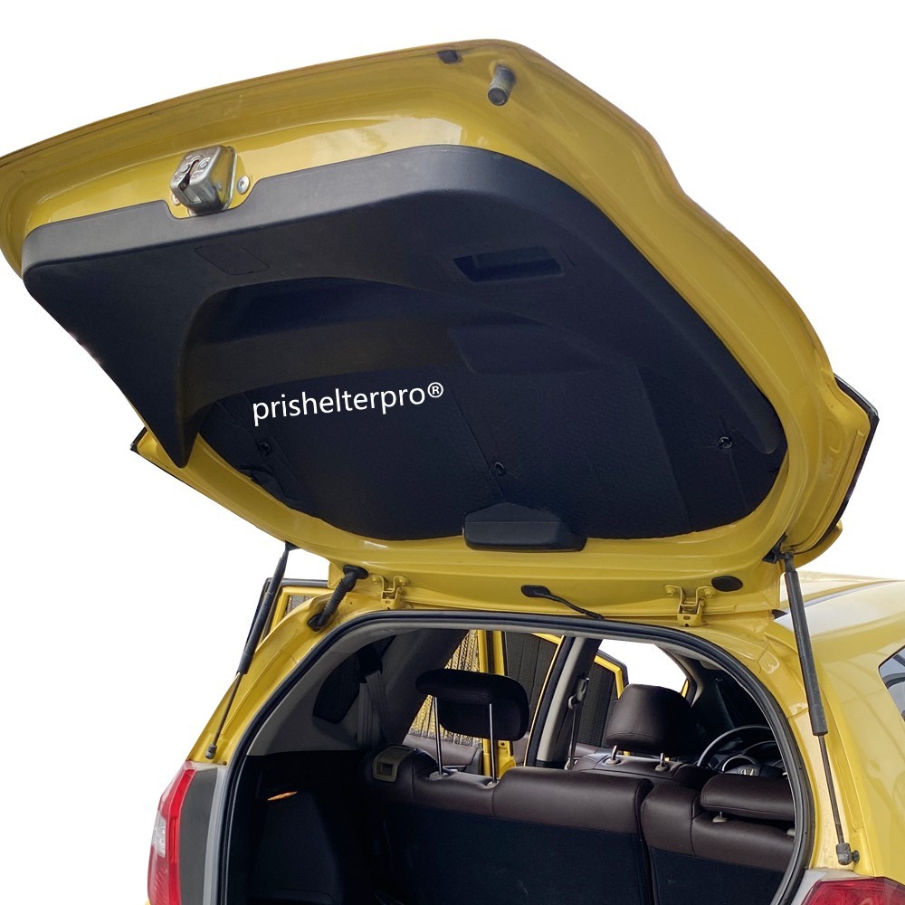 Fit For Honda Fit Hatchback 08-13 Rear Windshield Black Silver Privacy Sunshade