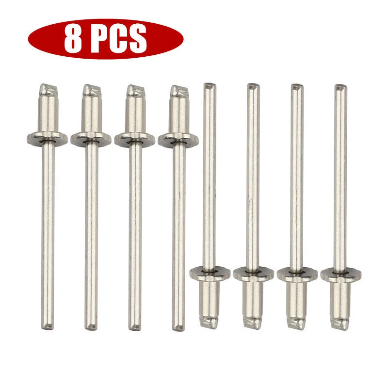 8x Nos Dash Rivets Stainless Steel for GM Ford Chrysler AMC VIN Door Tag New 8x Nos Dash Rivets Stainless Steel for GM Ford Chrysler AMC VIN Door Tag New