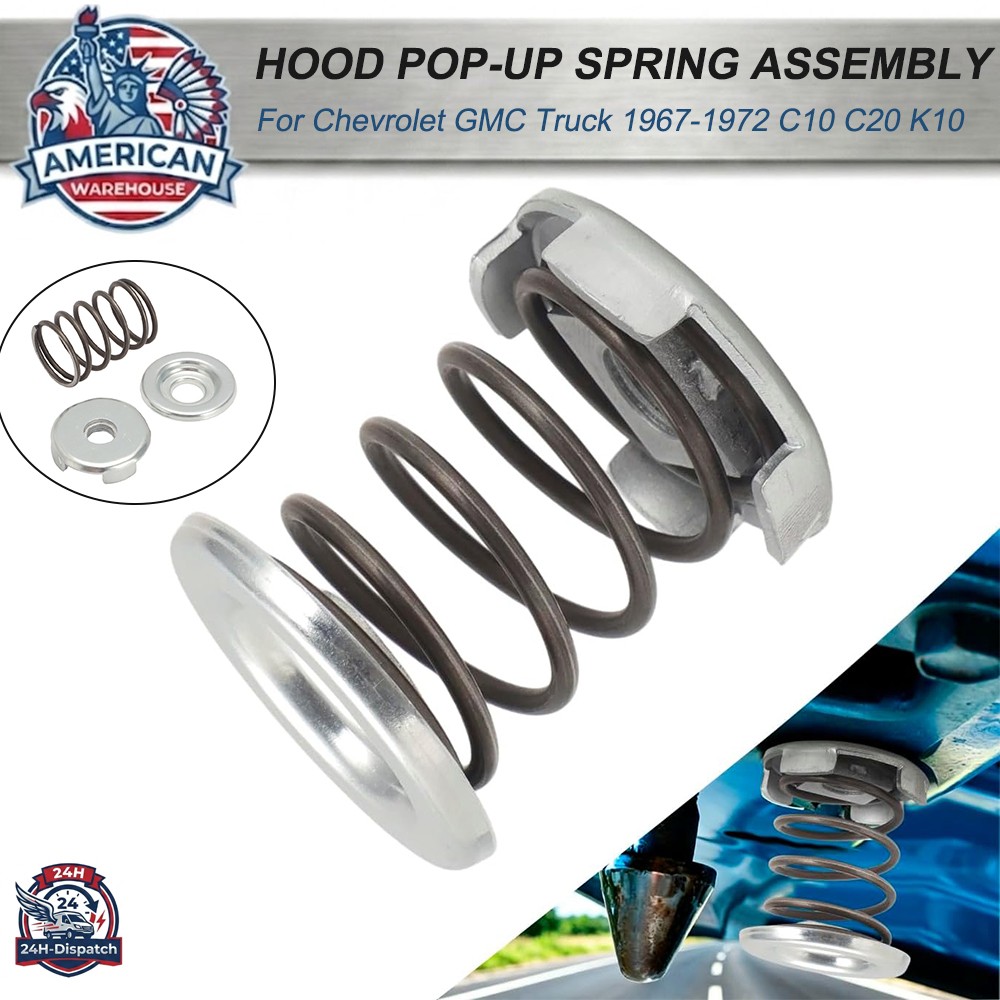 For 1967-1972 Chevrolet GMC C10 C20 K10 Pickup Hood Pop Up Spring Assembly