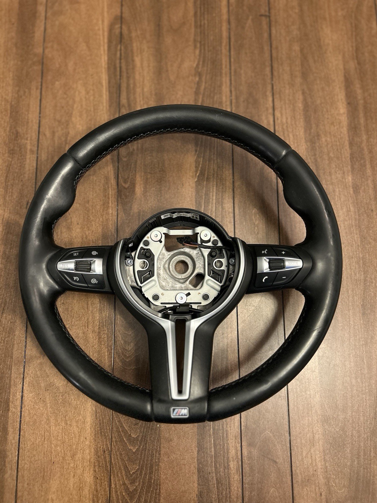 OEM 2015-2018 BMW F87 F80 F82 M2 M3 M4 Steering Wheel Black Leather NO Paddle