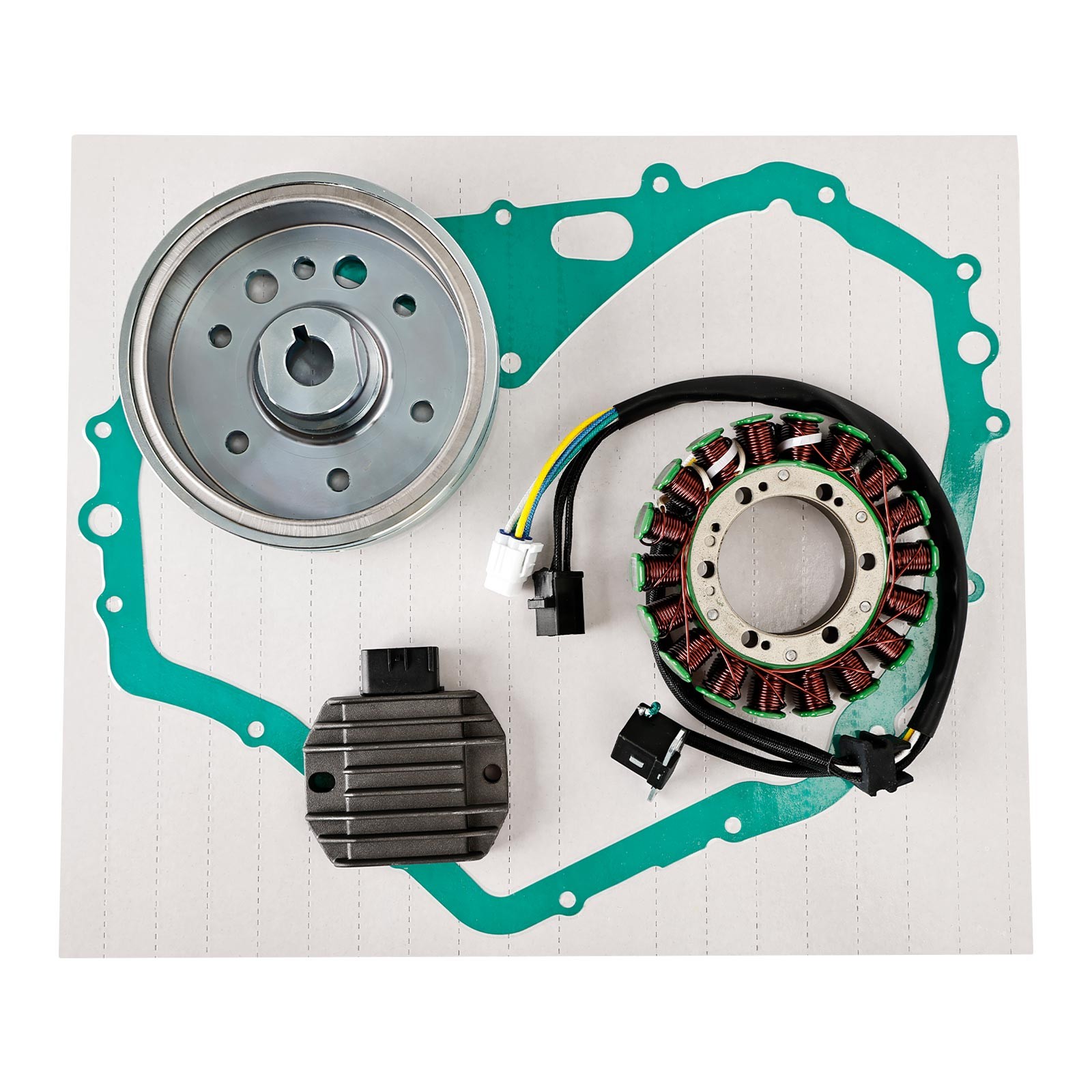 ROTOR STATOR REGULATOR RECTIFIER GASKET FOR SUZUKI LTF400 EIGER 400 MANUAL 02-07