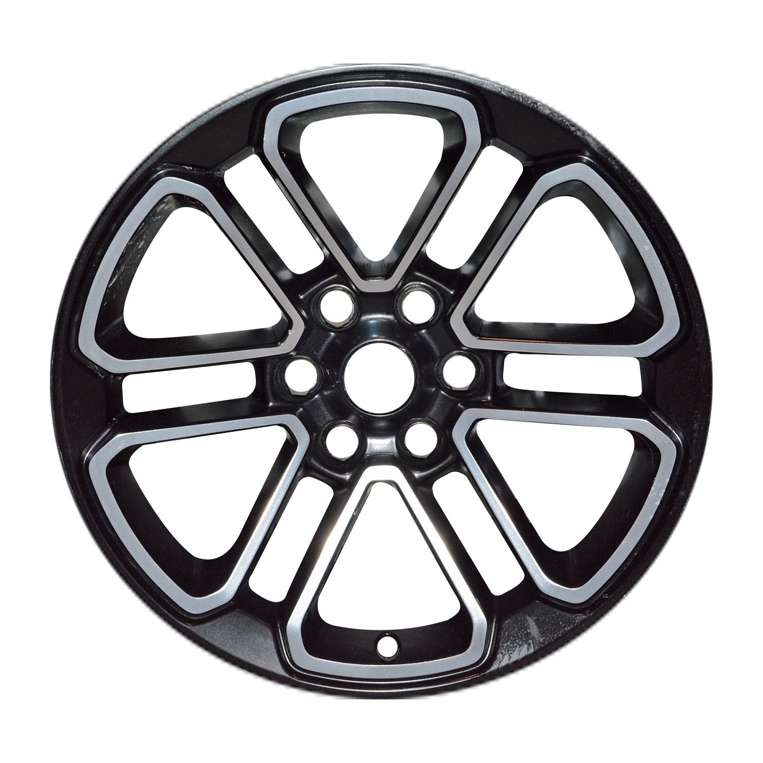 Refurbished Polished and Painted Matte Black Aluminum Wheel 20 x 9