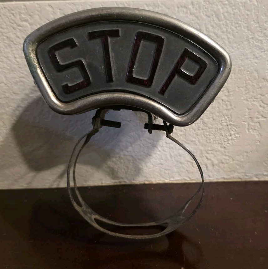 Vintage Hot Rod Rat Rod Motorcycle 1930’s Stop Tail Light License Plate Topper Vintage Hot Rod Rat Rod Motorcycle 1930’s Stop Tail Light License Plate Topper