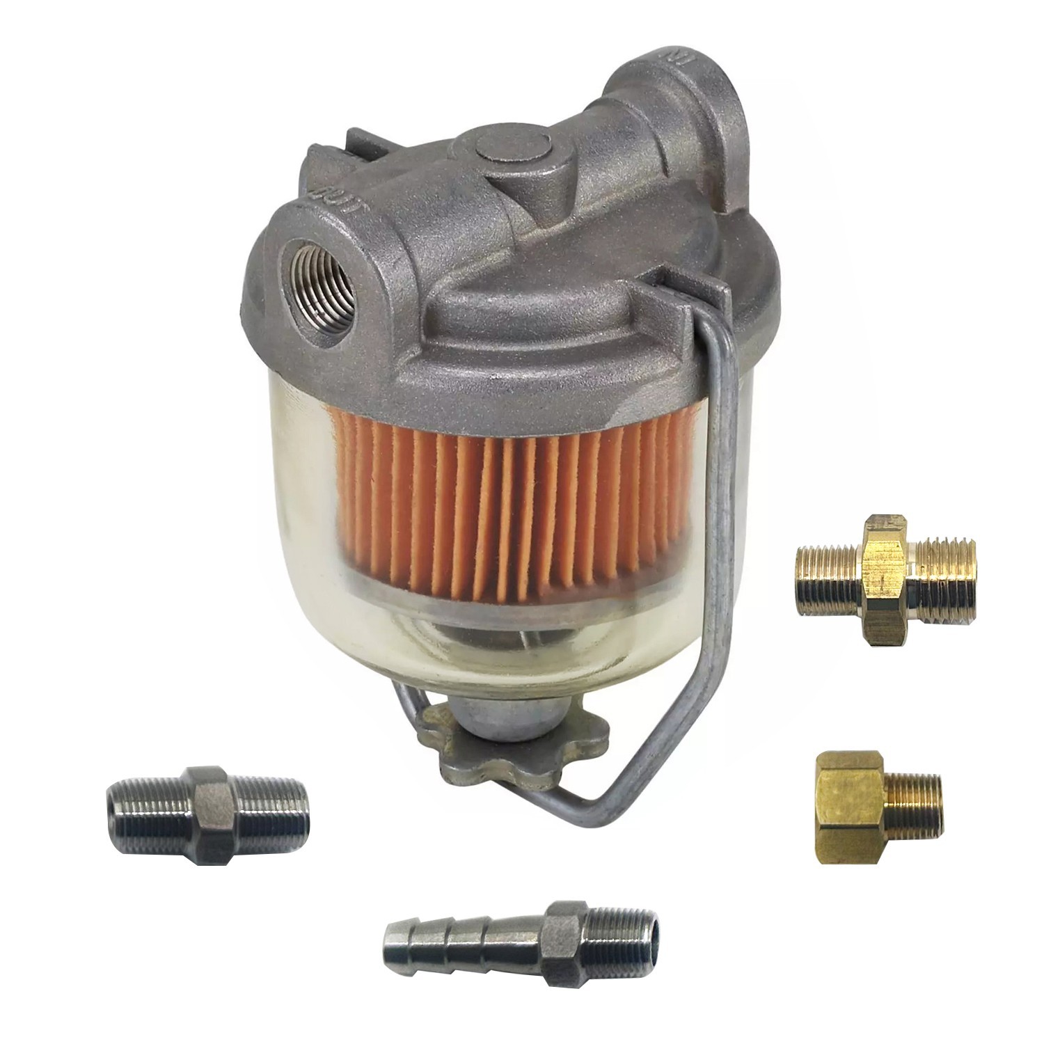 1950s–60s GM Car truck transparent bowl fuel filter For 1 or 2-barrel carburetor