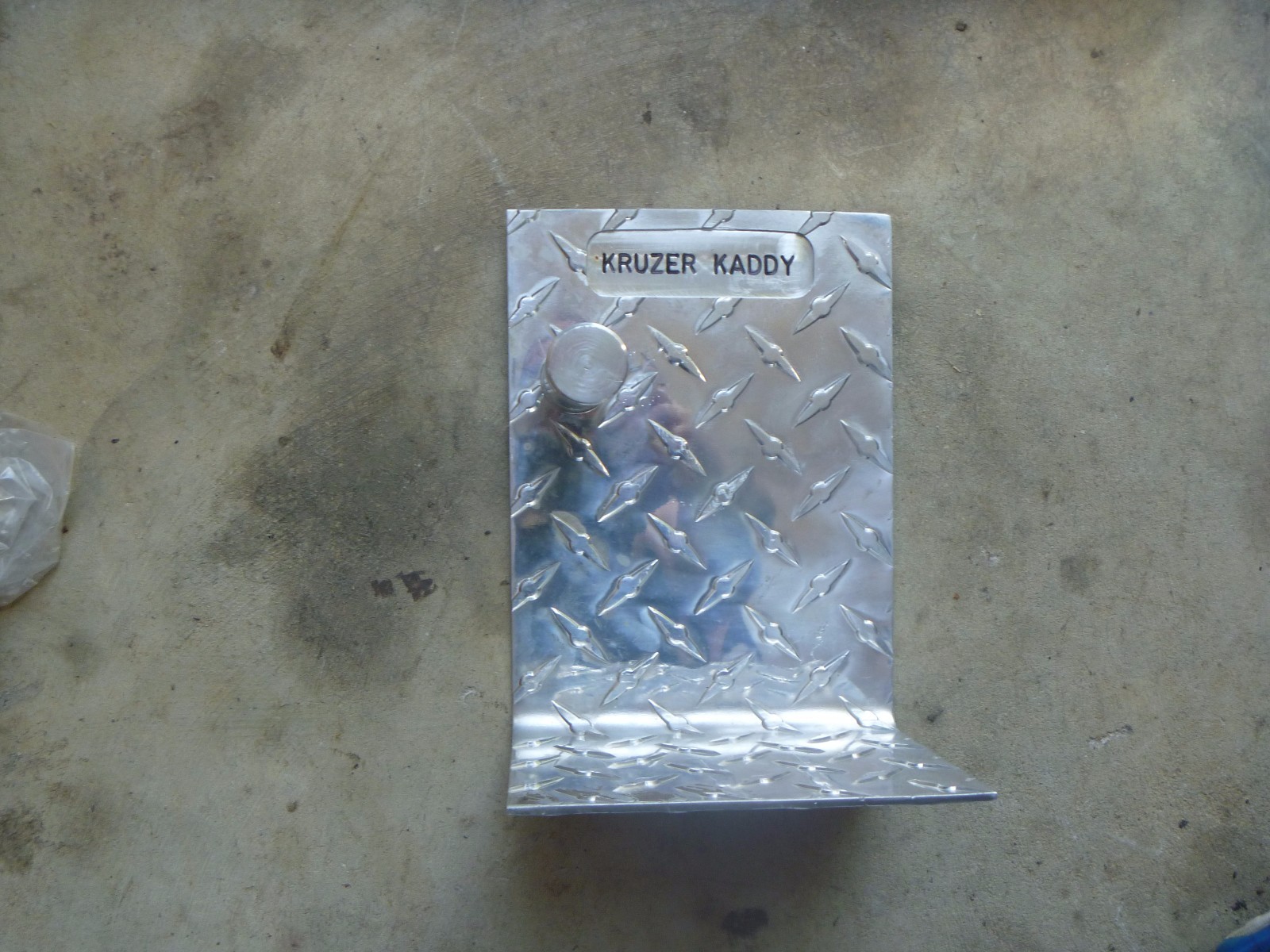 NEW NOS Aluminum Chrome Kruzer Kaddy Wheel Chock Mount