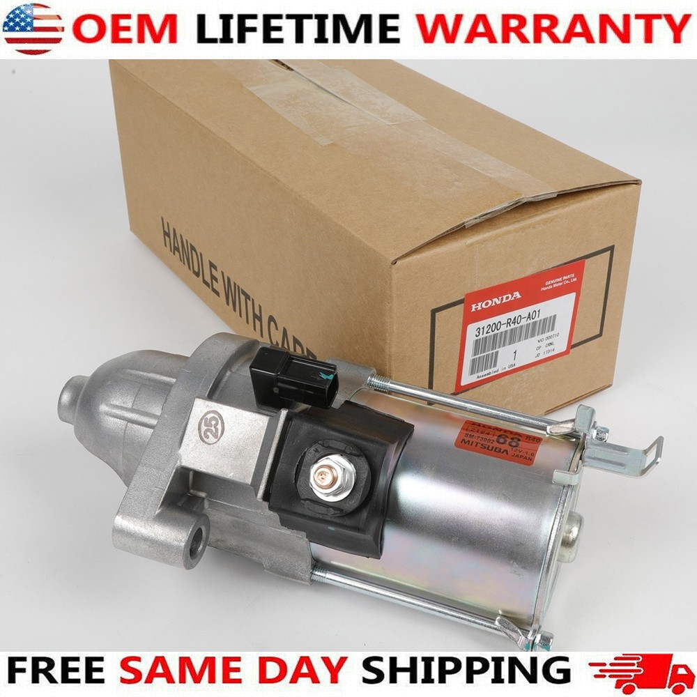 OEM Genuine Starter For 2008-12 Accord CR-V Element Acura TSX 2.4L 31200-R40-A01