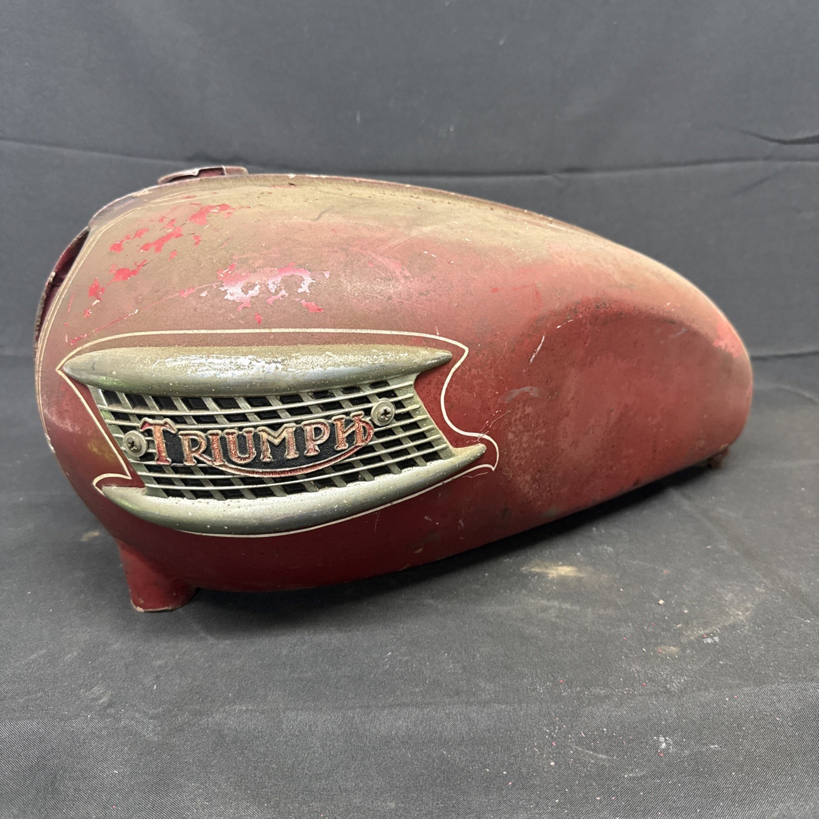 Triumph Pre Unit Duplex (60-62) Gas Tank Pinstriped - 1960 1961 1962 #0507