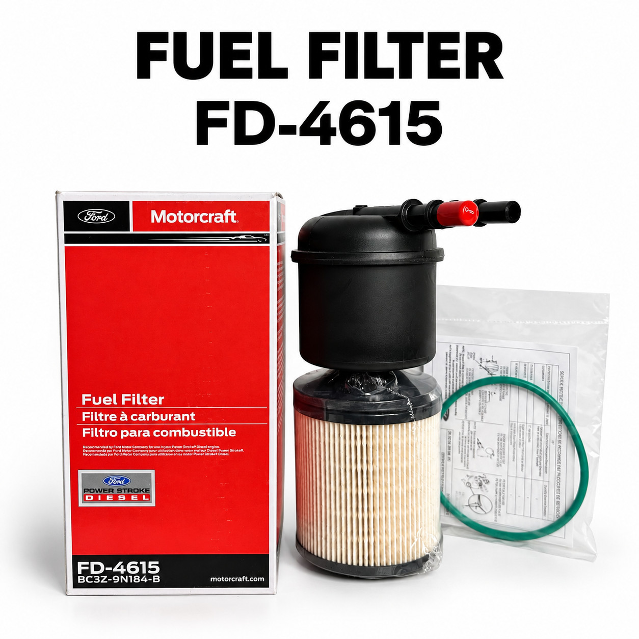 FD4615 Motorcraft Fuel Filter Kit 11-16 Ford Super Duty 6.7L Powerstroke Diesel