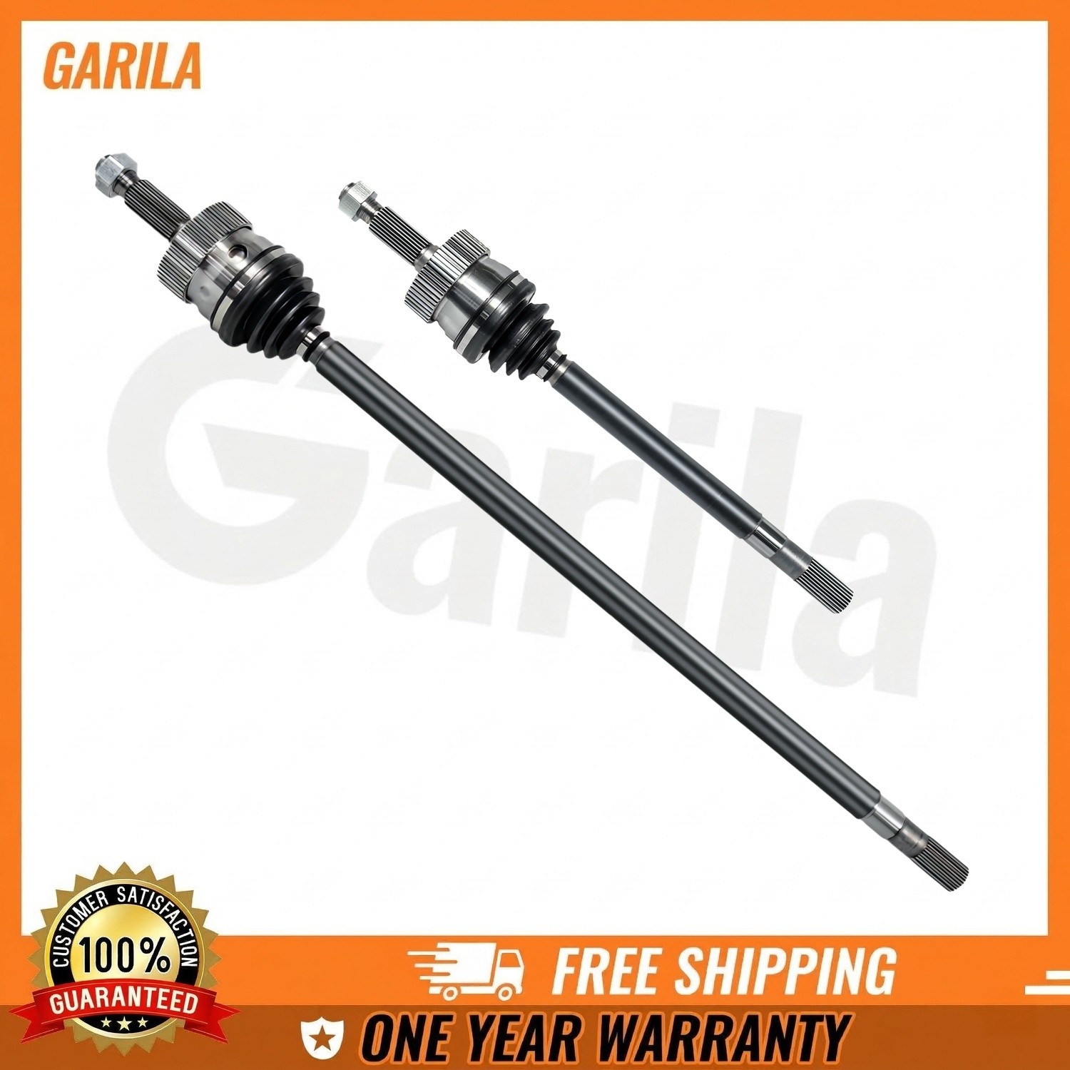 Garila Front Pair CV Axle Joint for 1986-1987 Jeep Comanche 2.8L V6 4WD RWD