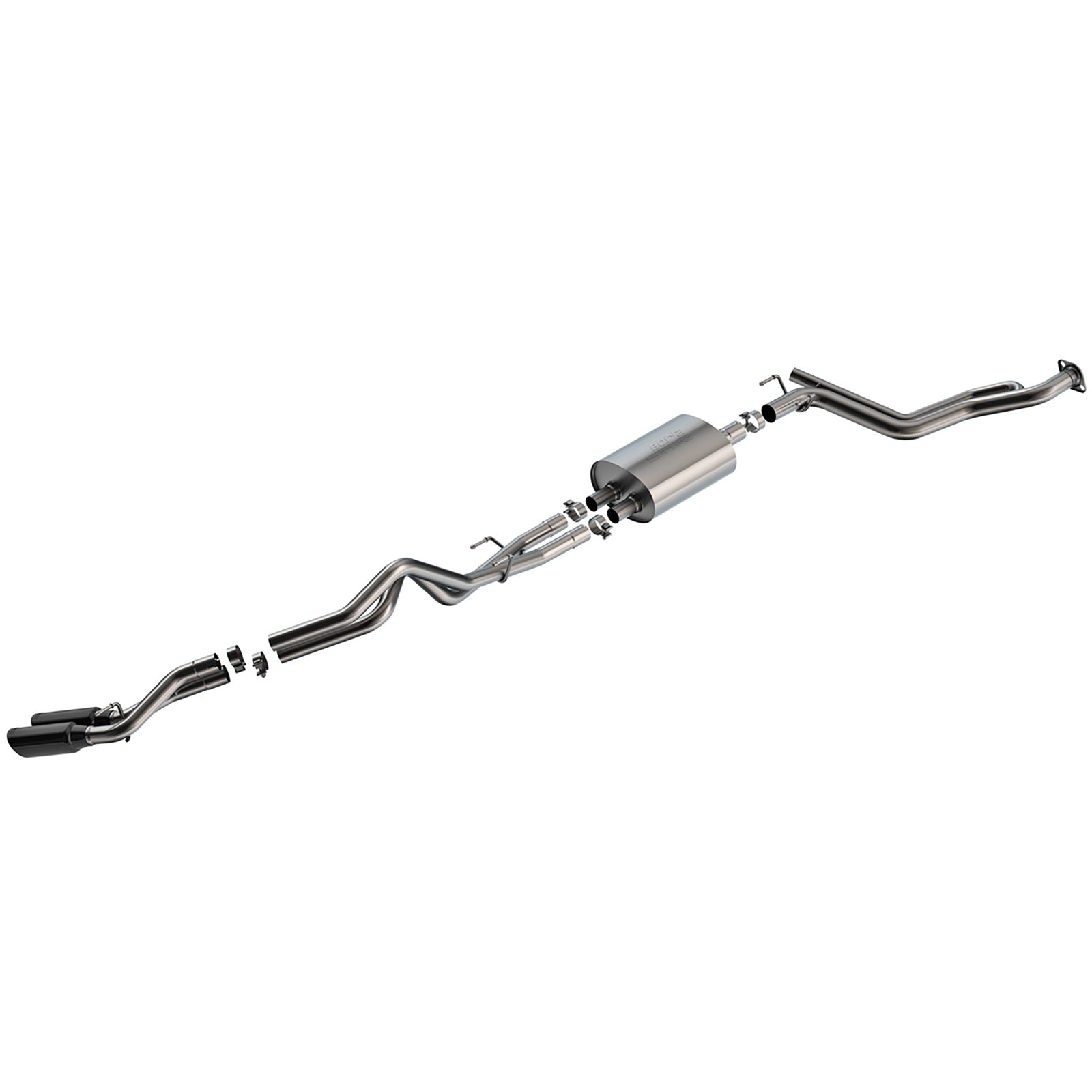 Borla 141006BC S-Type Stainless Cat Back Exhaust System for 2024-26 Tacoma 2.4L