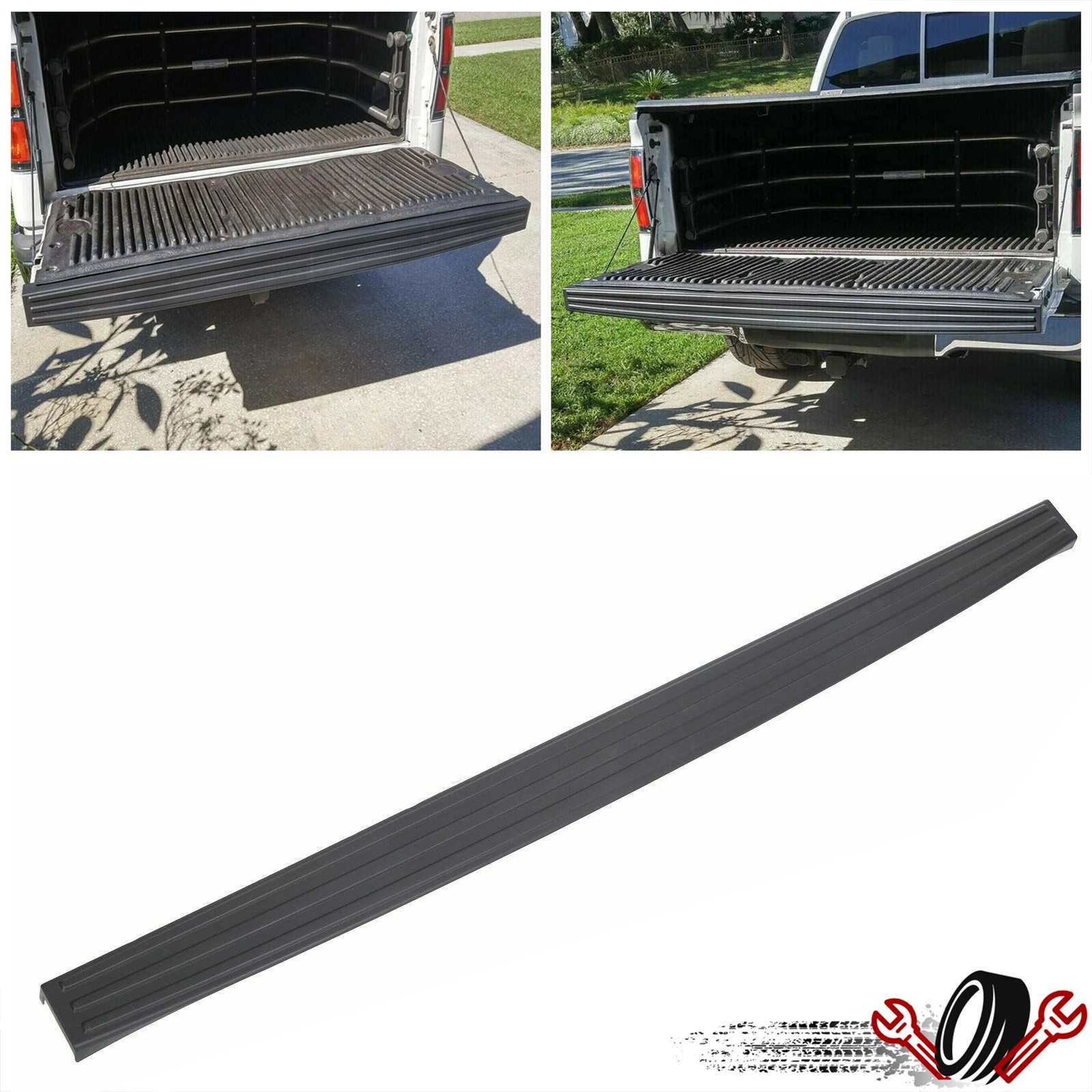 Tailgate Moulding Trim Top Protector Cover Fit For 2009-14 Ford F150 Trunk