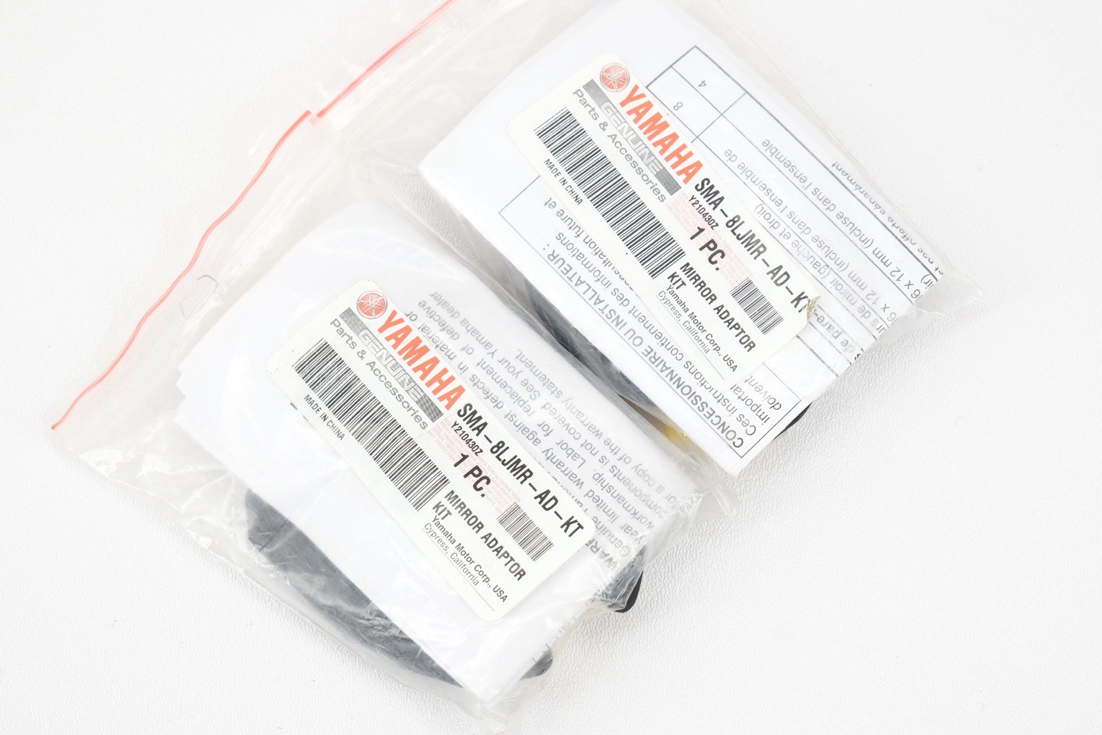 Yamaha OEM SMA-8LJMR-AD-KT MIRROR ADAPTOR KIT