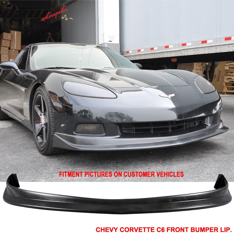 Fits 05-13 Chevrolet Corvette C6 Base ZRL Style Front Bumper Lip PU Unpainted Fits 05-13 Chevrolet Corvette C6 Base ZRL Style Front Bumper Lip PU Unpainted