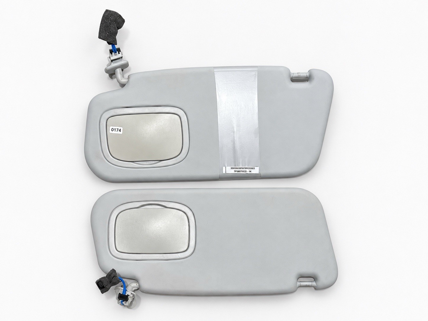 2014-2017 fiat 500L Rigt &left side sun visor mirror sunvisor gray Set OEM 2014-2017 fiat 500L Rigt &left side sun visor mirror sunvisor gray Set OEM