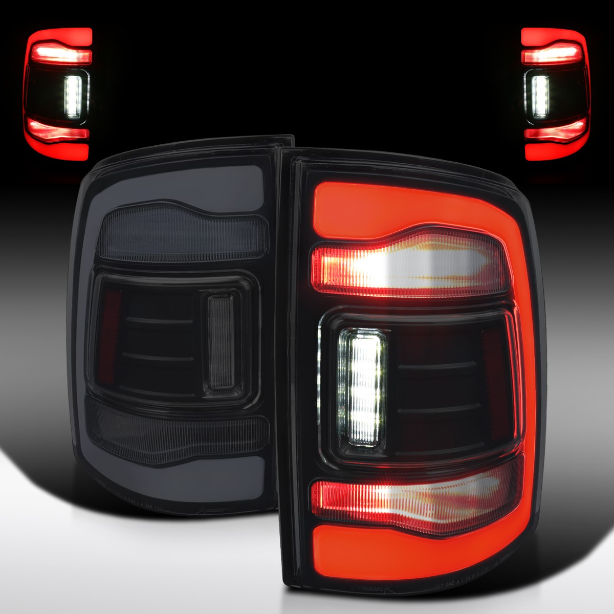 Fit 2013-2018 Dodge Ram 1500 2500 Black Smoke Sequential LED Tail Lights Lamps Fit 2013-2018 Dodge Ram 1500 2500 Black Smoke Sequential LED Tail Lights Lamps