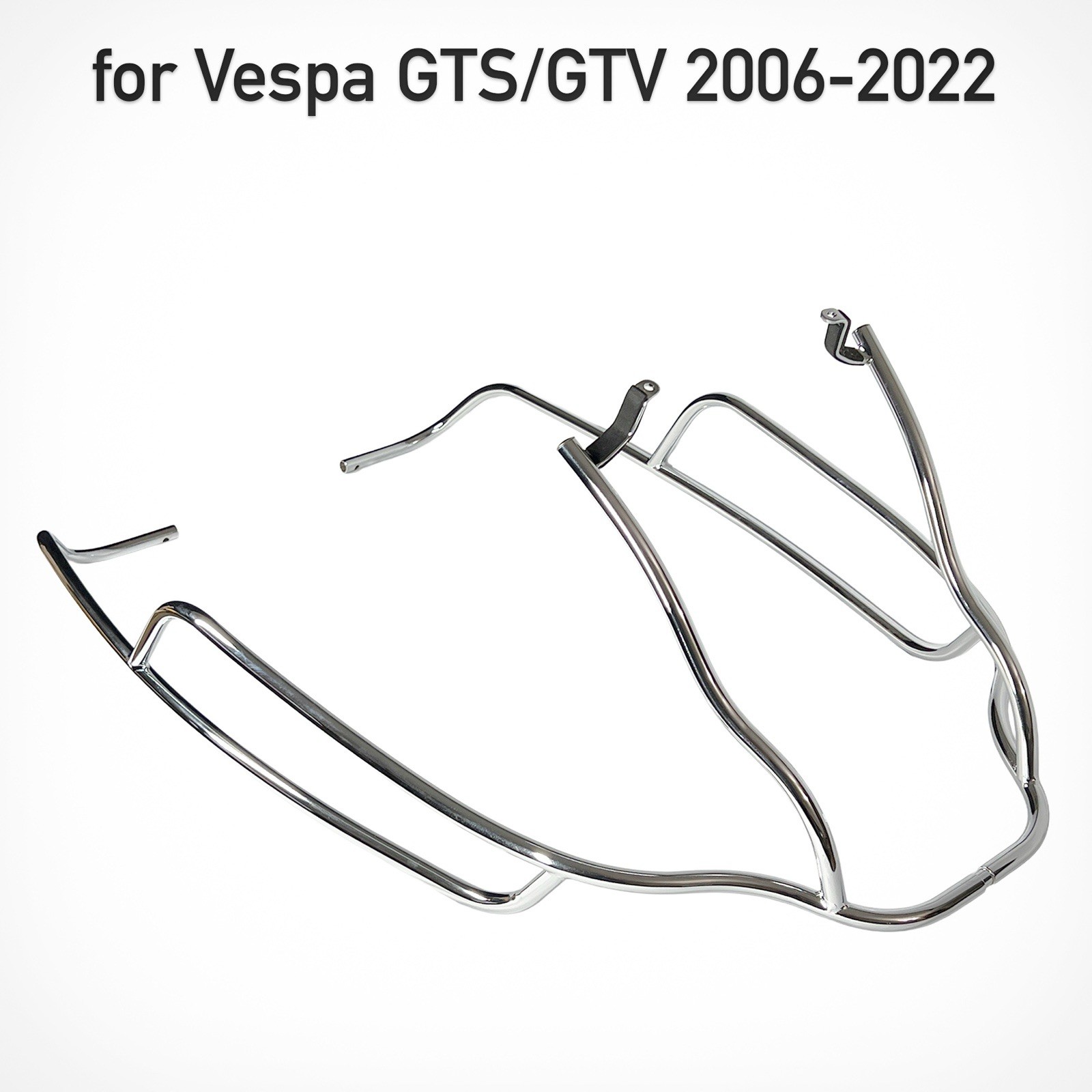 Piaggio Vespa GTS/GTV Original Rear Side Chrome Crash Bars 602960M for 2006-2022