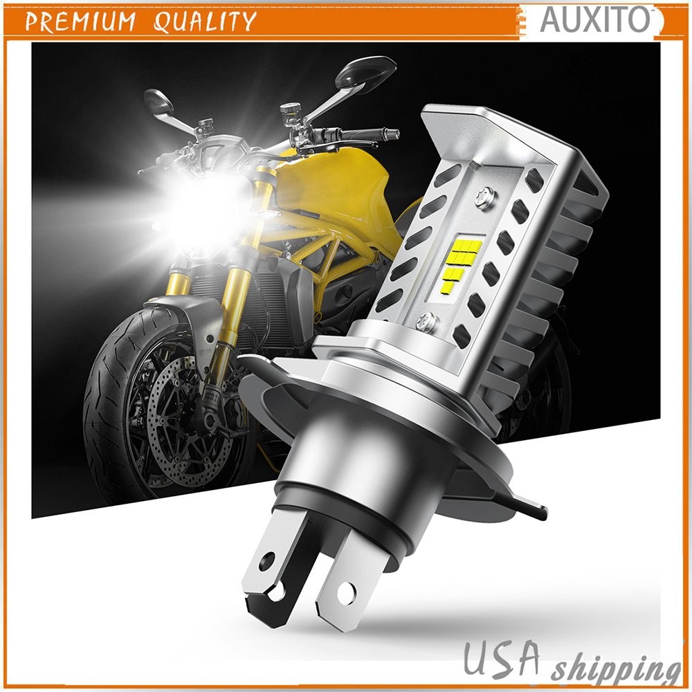 1/2set H4 9003 LED Motorcycle White Bulb Headlight Power High 15000LM CANbus