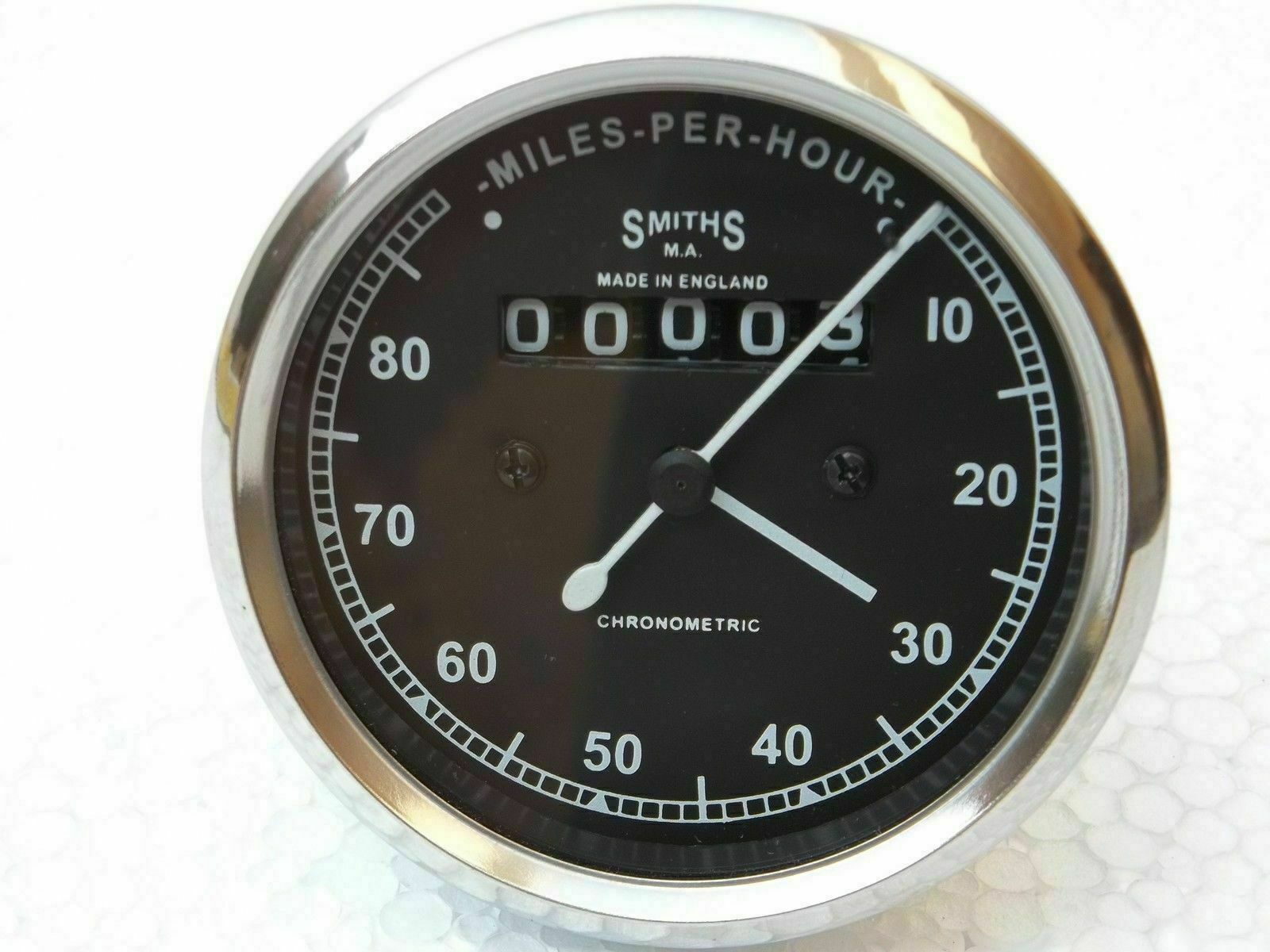Replica Smiths 2:1 Ratio Speedometer 80 Mph For Royal Enfield Bsa Norton Triumph