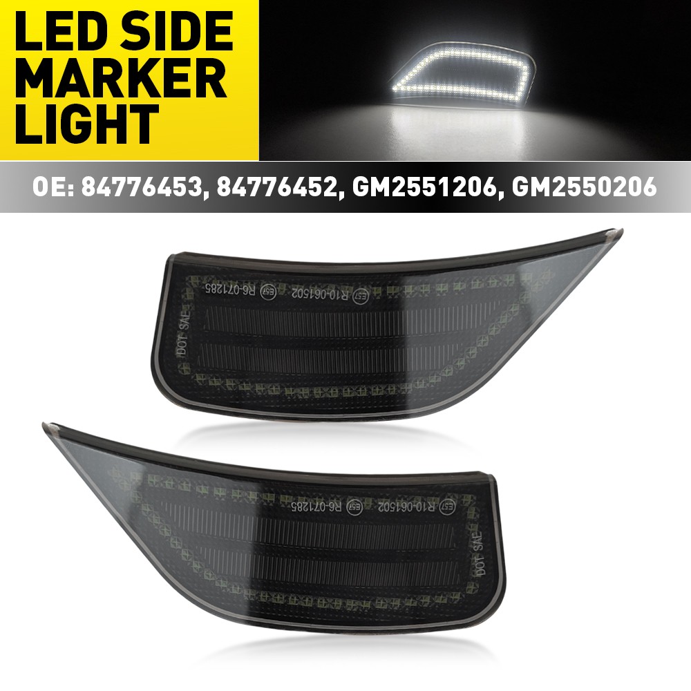 LED Side Marker Lights For Cadillac Escalade Chevy Suburban GMC Yukon 2021-2024