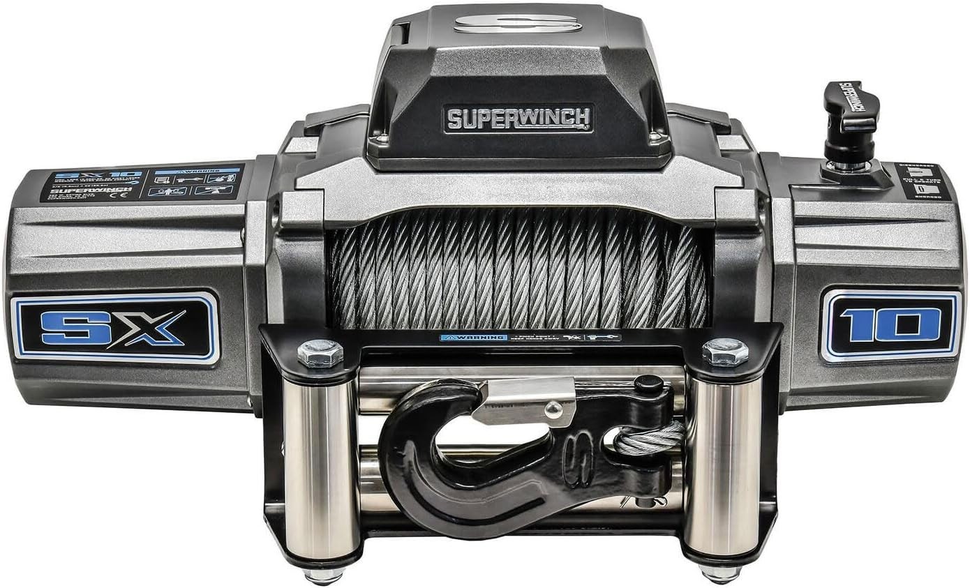 Superwinch 1710200 SX10 12V DC Winch 10,000lb Wire Rope w/ Handheld Remote