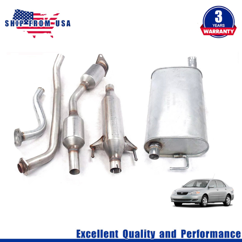 For 2003-2008 Toyota Corolla​​ 1.8L Engine Full Exhaust System 53451 54461 55349