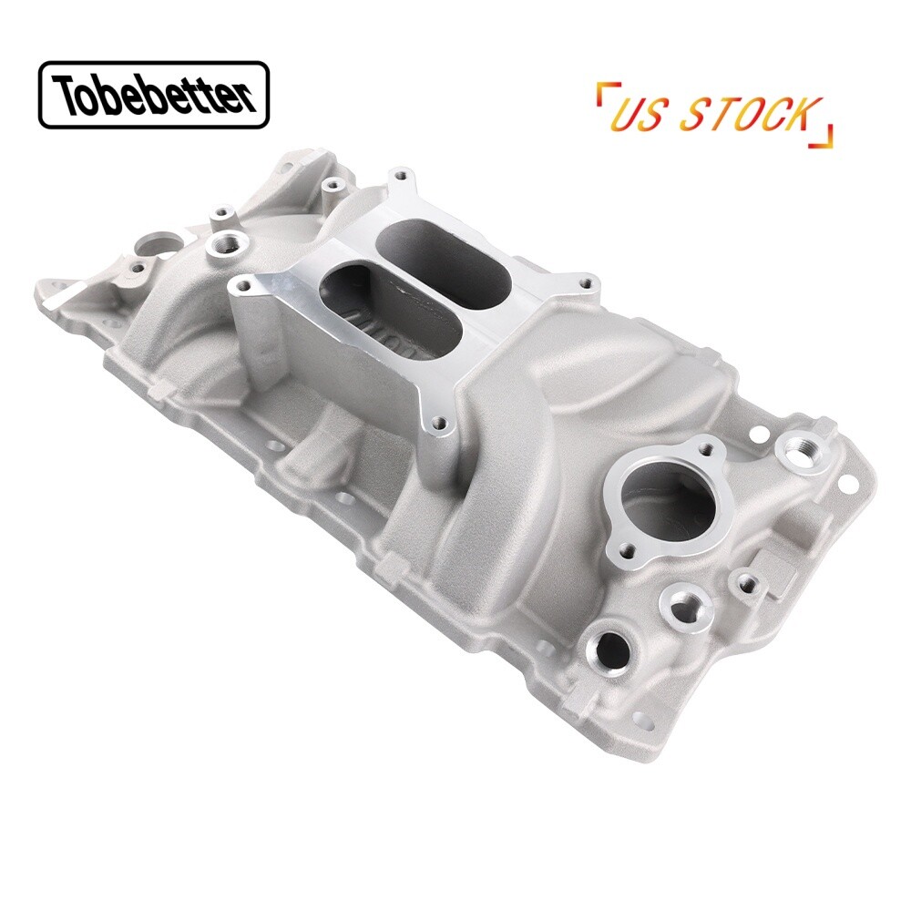 Dual Plane Aluminum Intake Manifold For SBC Small Block Chevy 305 327 350 383
