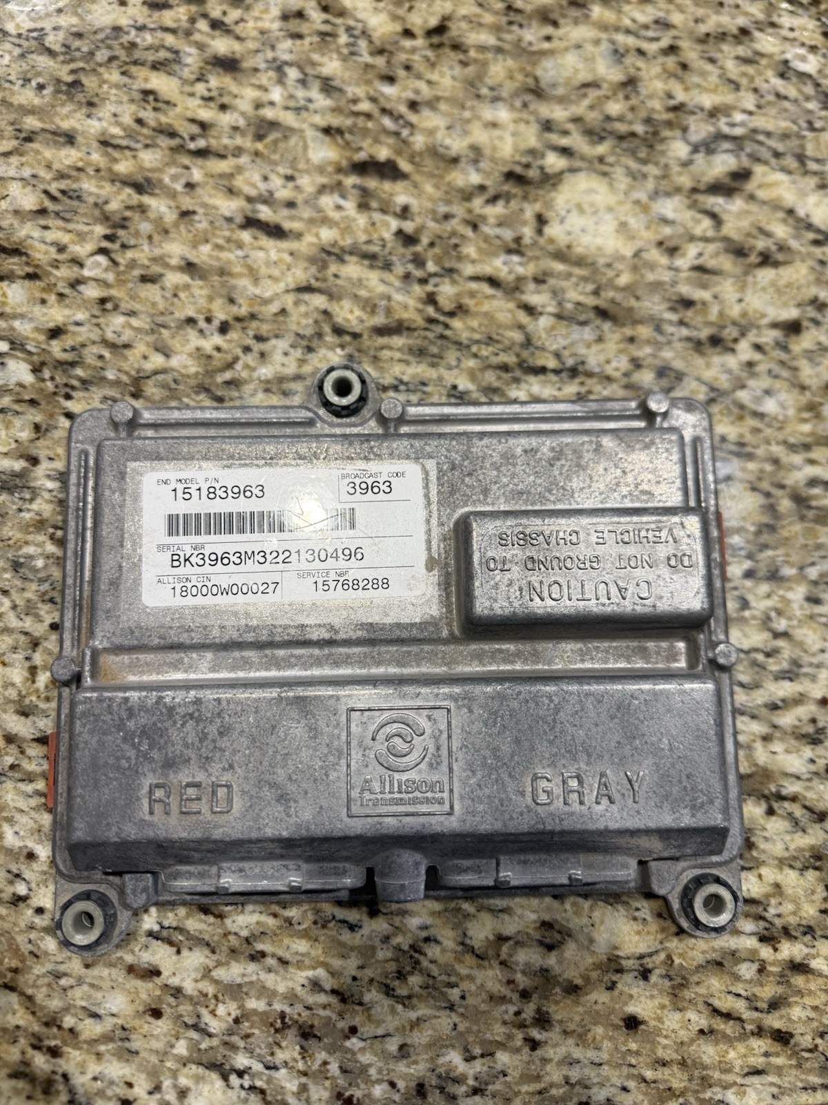 TESTED 2001-2004 LB7 Duramax 6.6L TCM TCU 15183963 3963 15768288 29537441 OEM TESTED 2001-2004 LB7 Duramax 6.6L TCM TCU 15183963 3963 15768288 29537441 OEM