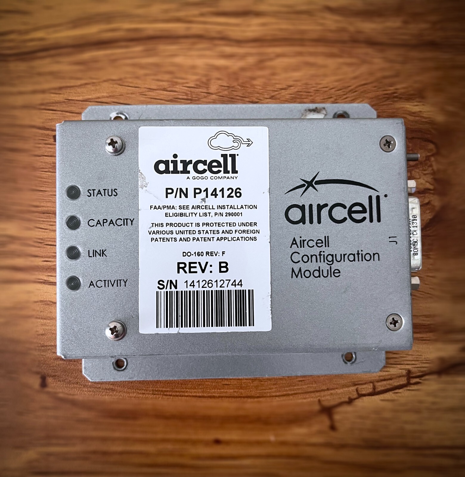 AirCell PN: P14126 Configuration Module with trace tags (Aircraft parts)