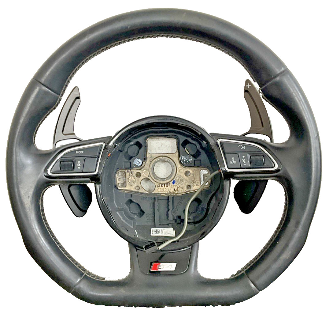 2013-2016 AUDI S4 Flat Bottom Steering Wheel W/ Paddle Shifters 8K0419091CH OEM