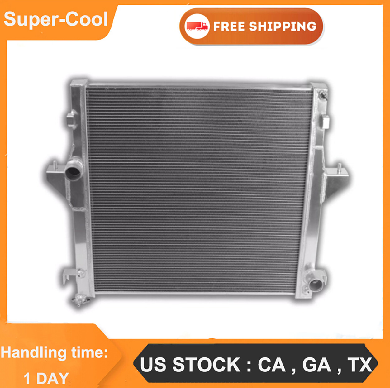 DPI:2711 Radiator For 2003-2009 Dodge Ram 2500 3500 5.9L 6.7L Cummins Aluminum