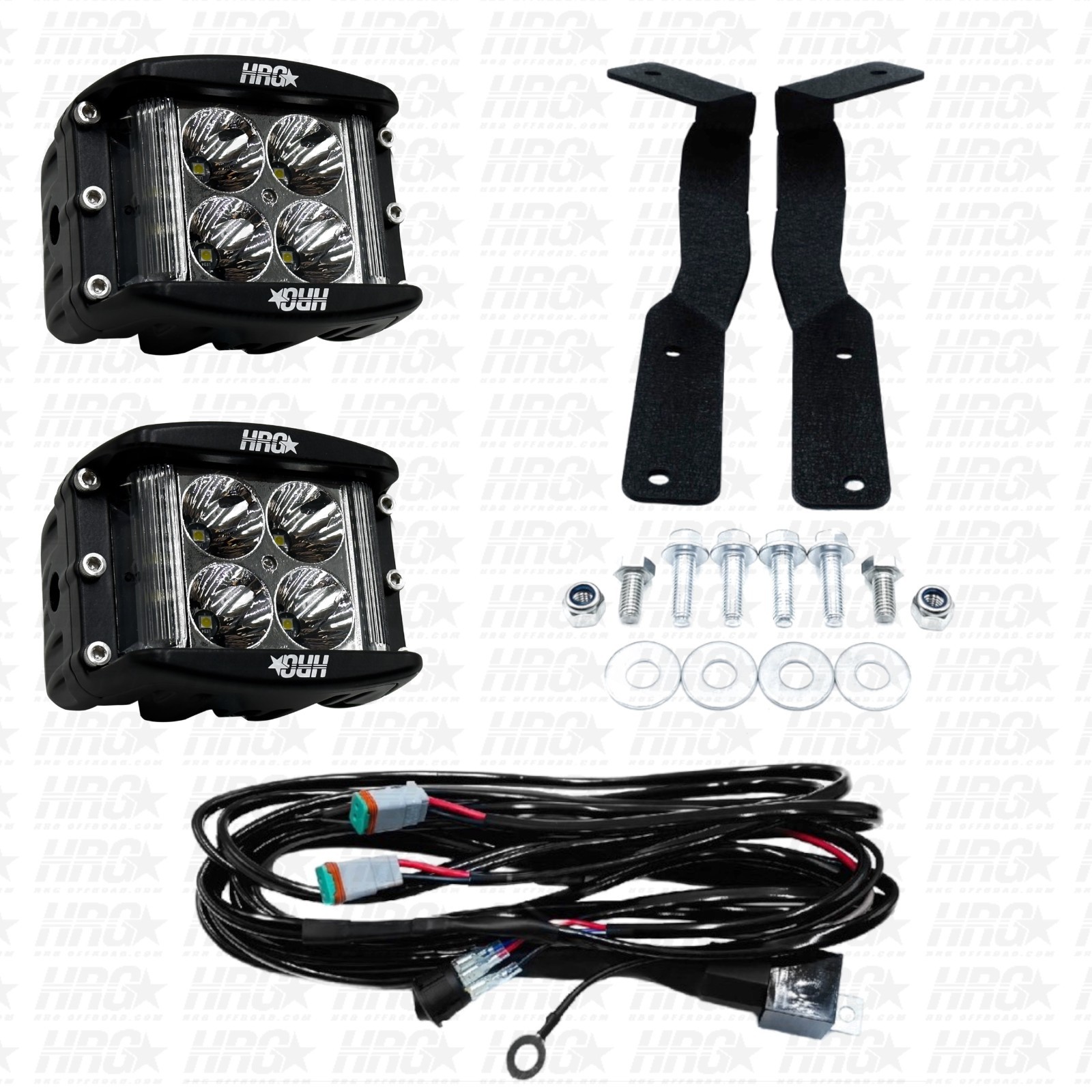 STRIKER 3 INCH 76MM SIDE SHOOTER POD LIGHT KIT FOR 2022-2027 HYUNDAI SANTA CRUZ