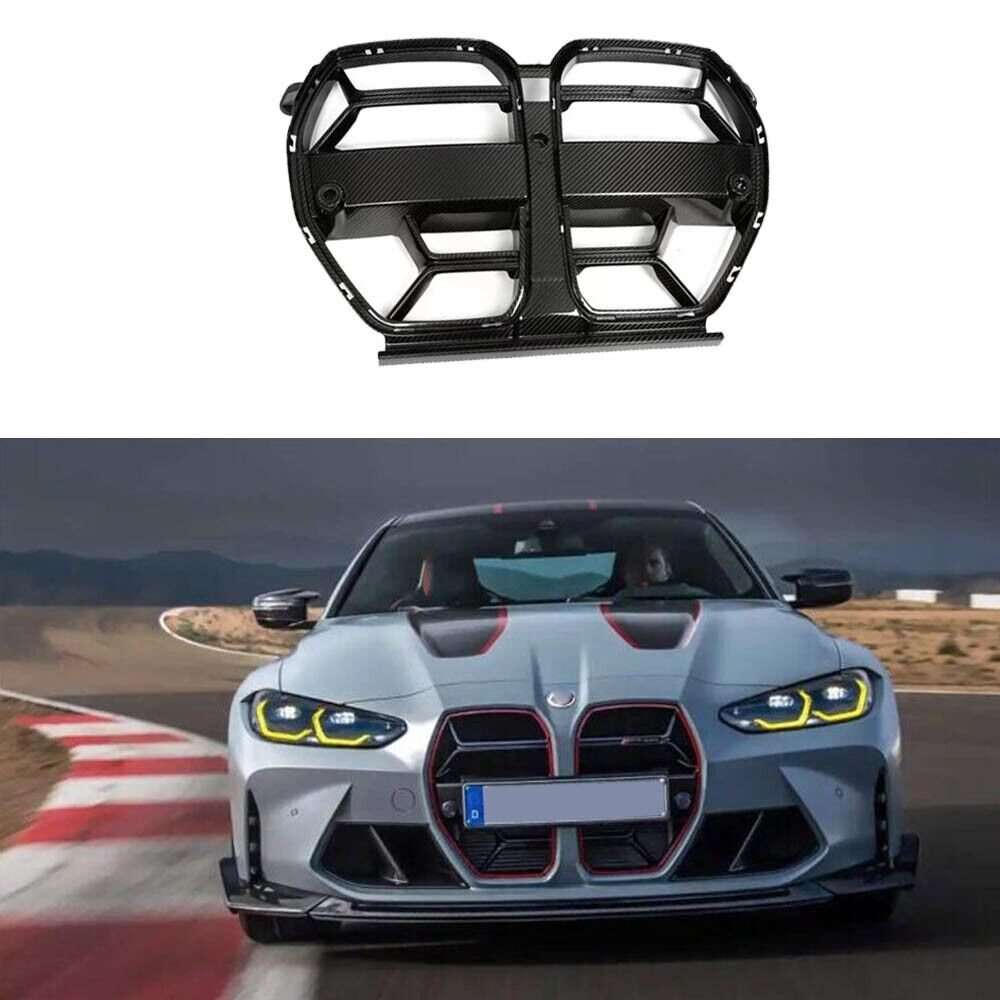 CSL REAL CARBON FIBER NO ACC NOSE GRILL GRILLE FOR BMW M3 G80 M4 G82 G83 2021-24