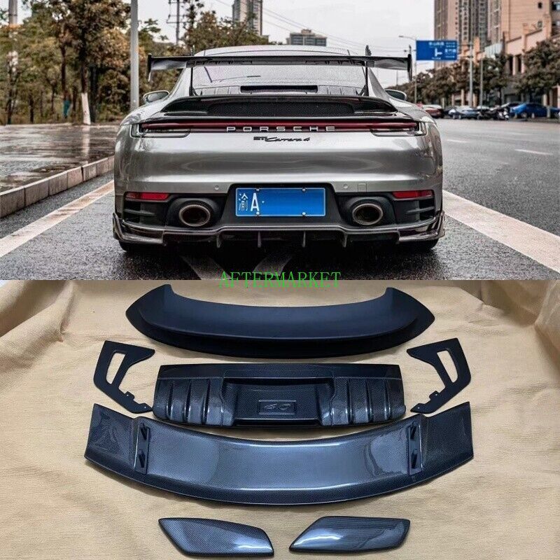Carbon Fiber FRP Rear Trunk Spoiler Wing For Porsche 911 992 Carrera GT3 Style Carbon Fiber FRP Rear Trunk Spoiler Wing For Porsche 911 992 Carrera GT3 Style