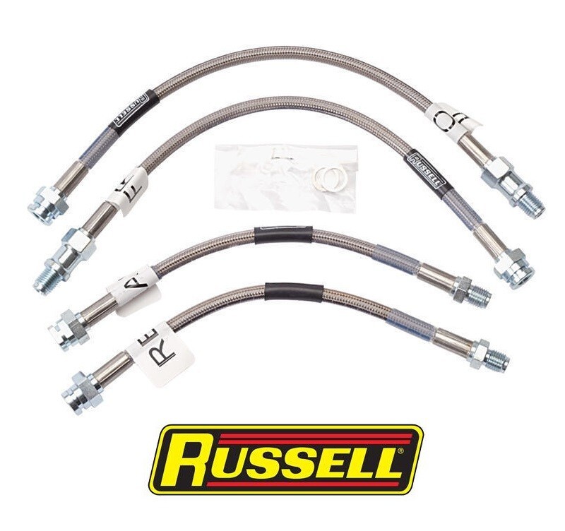 Russell Brake Hose Kit 692000 DOT Approved Front & Rear for 63-82 Chevy Corvette
